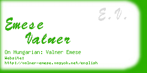 emese valner business card